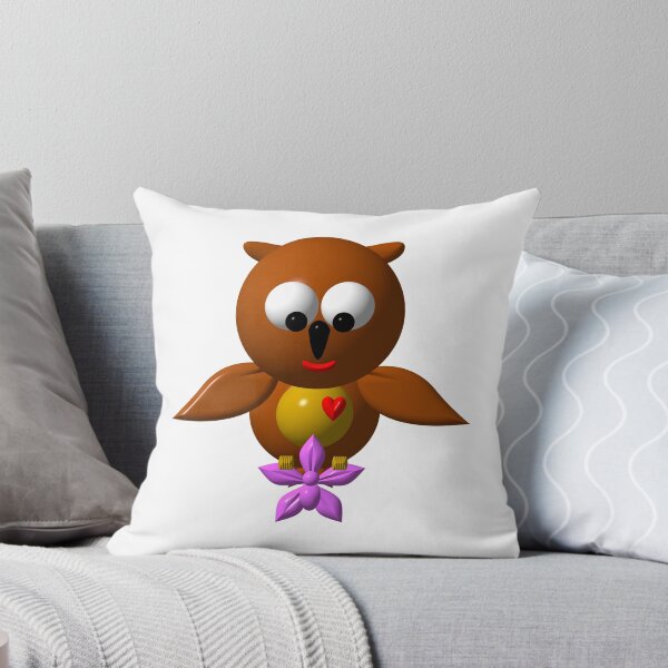 Item preview, Cute owl with orchid designed and sold by Artist4God.