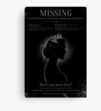 MISSING! Canvas Print