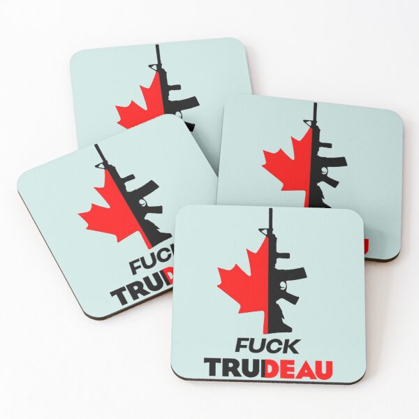Item preview, Fuck Trudeau red and black designed and sold by Jahmirperrin.