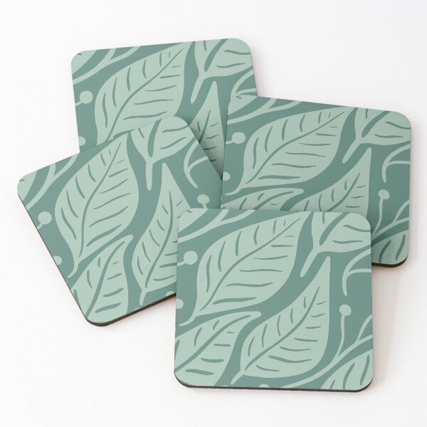 Item preview, Teal Green Leaves XL designed and sold by page-of-wands.