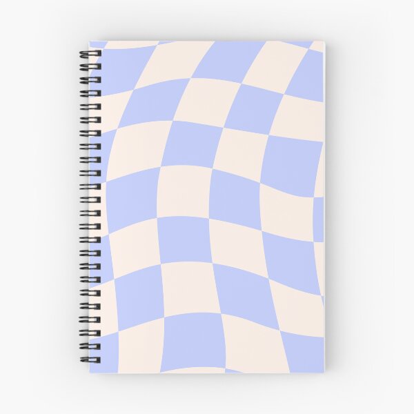 Item preview, Blue and beige wavy checkered pattern designed and sold by Moonance.