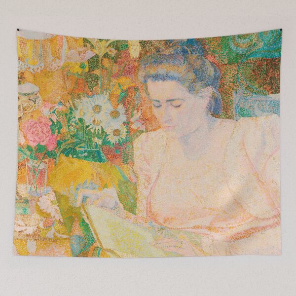 Item preview, Portrait of Mrs Marie Jeannette de Lange (1900) by Jan Toorop designed and sold by Vintage8.