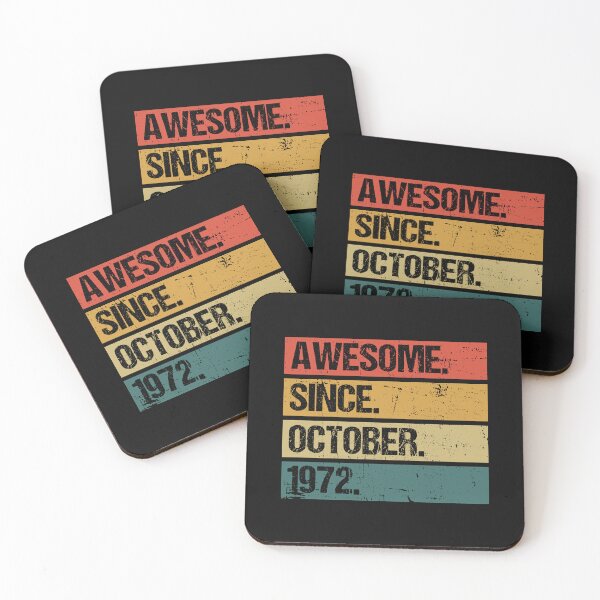 Item preview, Awesome Since October 1972 | Made In 1972 | Vintage October 1972 designed and sold by Christina-grich.