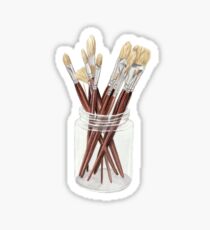Brushes Sticker