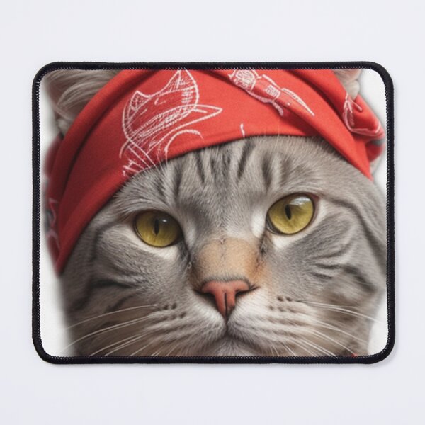 Item preview, Cat in a red bandanna designed and sold by Glamalt.