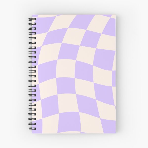 Item preview, Purple and beige wavy checkered pattern designed and sold by Moonance.