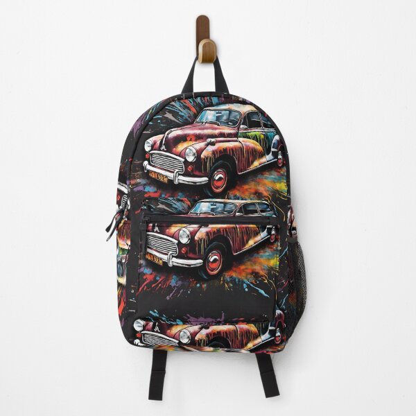 Item preview, Morris Minor Vintage British Car Splash Art designed and sold by Ameiva-Apparel.
