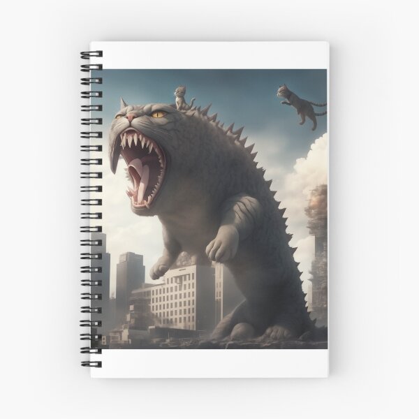 Item preview, Catzilla king of monster designed and sold by AiStoryTeller.