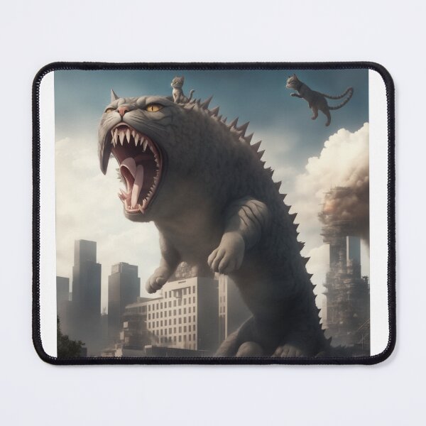 Item preview, Catzilla king of monster designed and sold by AiStoryTeller.