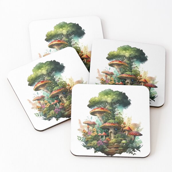 Item preview, Fantasy watercolor forest designed and sold by Estalon.