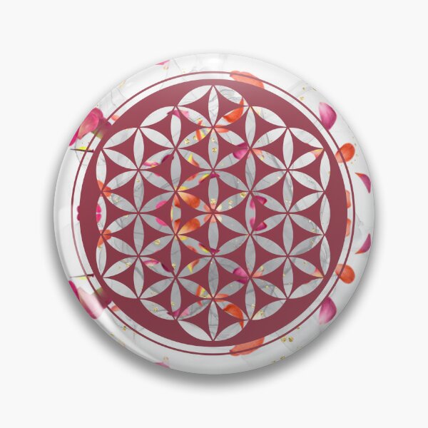 Item preview, Flower of life with rose petals designed and sold by shirt-de-sign.