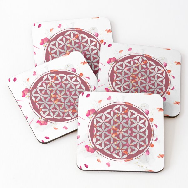 Item preview, Flower of life with rose petals designed and sold by shirt-de-sign.