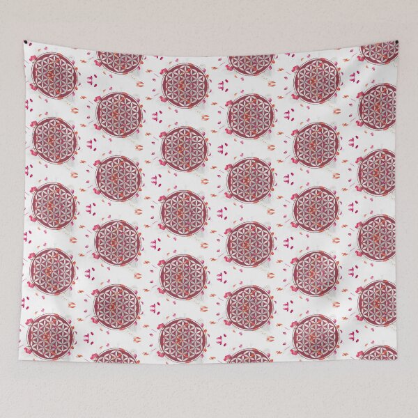 Item preview, Flower of life with rose petals designed and sold by shirt-de-sign.