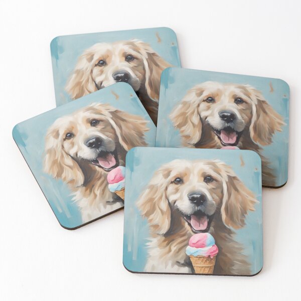 Item preview, Icecream Golden Retriever Dog designed and sold by PetArt  ⭐⭐⭐⭐⭐.