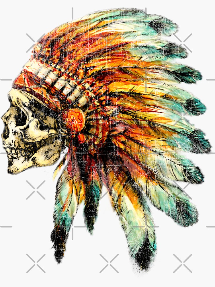 Indian Feathers' Sticker