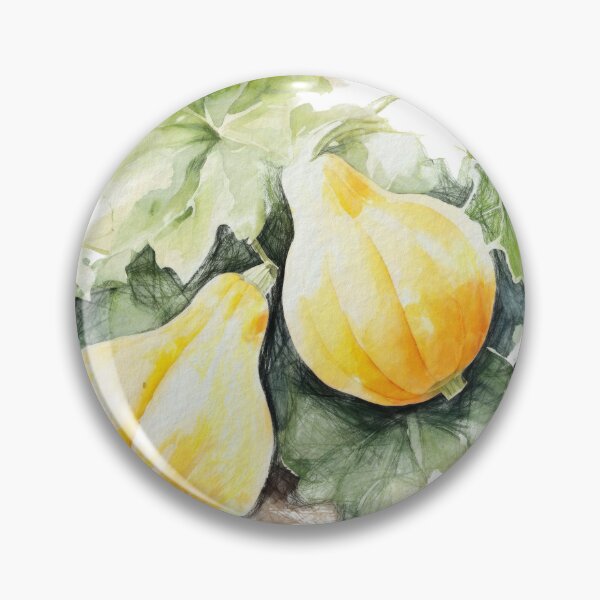 Item preview, Yellow squash on the vines - watercolor designed and sold by Travelways.
