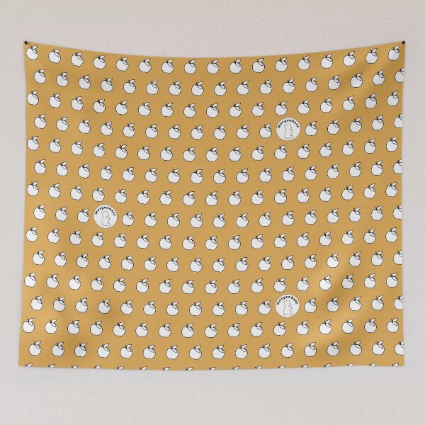 Item preview, Apple Pattern Beige White Minimalist Apples designed and sold by morgenbaer.