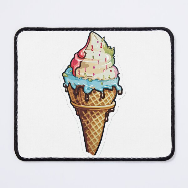 Item preview, ice cream cone fell down folk background designed and sold by abmkf.