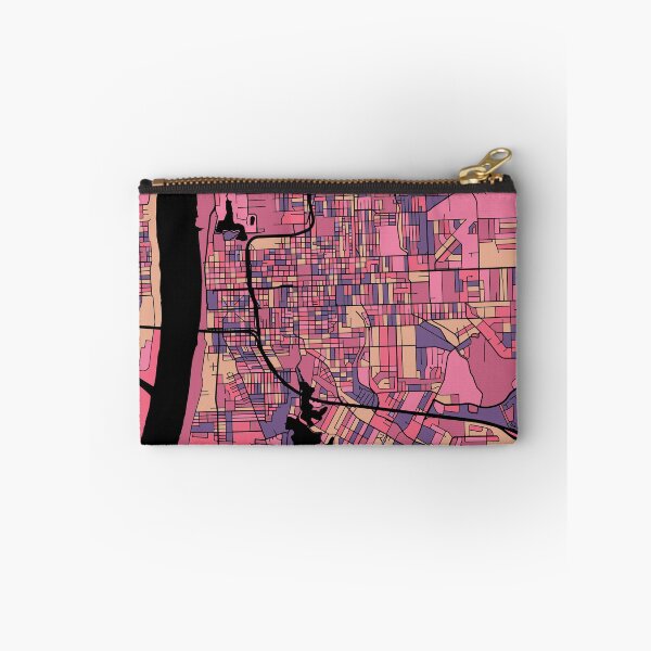 Item preview, Baton Rouge Map Pattern in Purple & Pink designed and sold by PatternMaps.