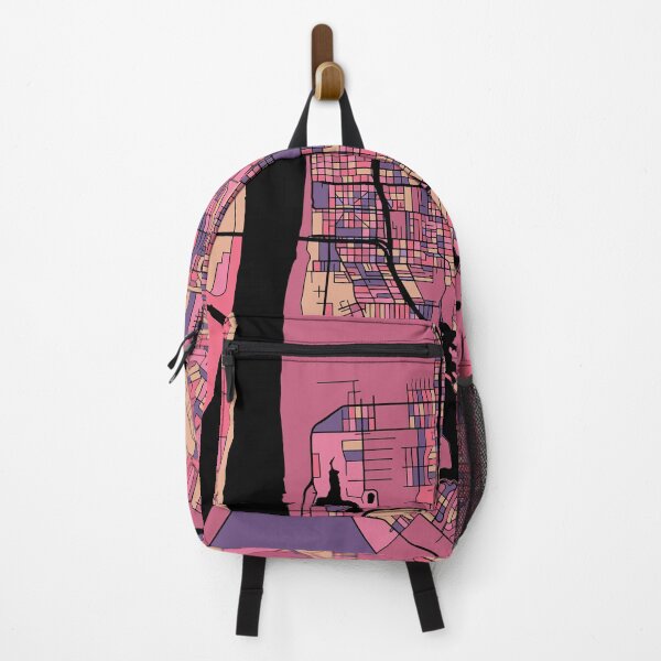 Item preview, Baton Rouge Map Pattern in Purple & Pink designed and sold by PatternMaps.