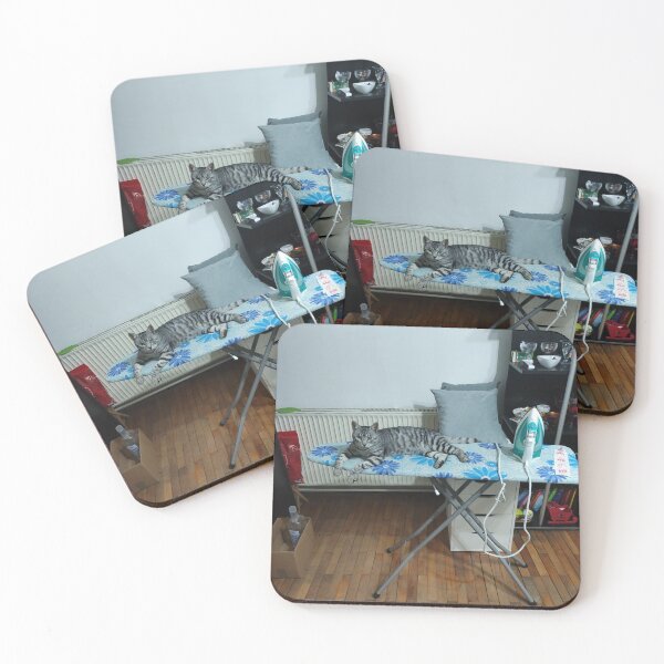 Item preview, cat on the ironing board designed and sold by BS-animals.