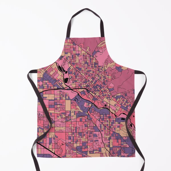 Item preview, Boise Map Pattern in Purple & Pink designed and sold by PatternMaps.