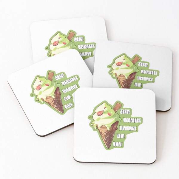 Item preview, Screw Geometry Just Give Me A Cone Ice Cream Sticker inspired by TMNT designed and sold by ZEESDESIGN.