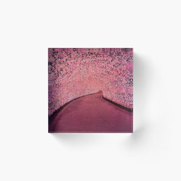 pink nabana no sato Acrylic Block