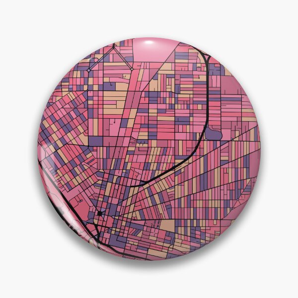 Artikelvorschau, Buffalo-Kartenmuster in Lila und Rosa entworfen und verkauft von PatternMaps.