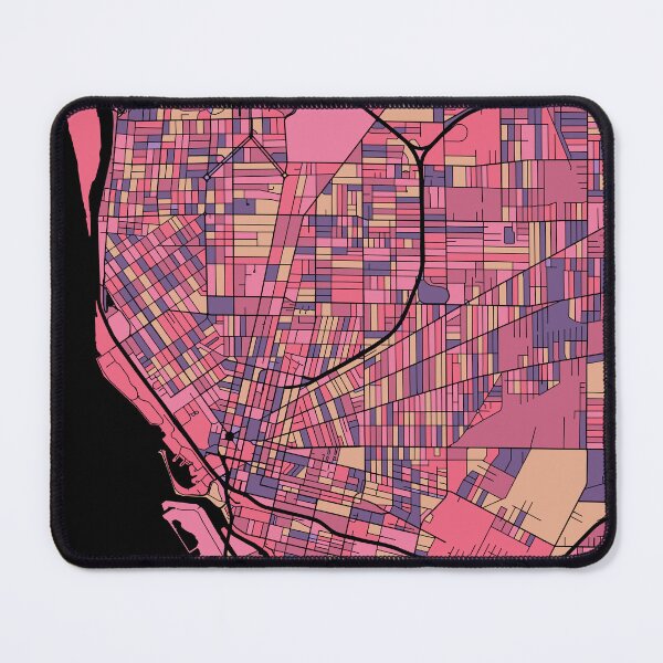 Item preview, Buffalo Map Pattern in Purple & Pink designed and sold by PatternMaps.