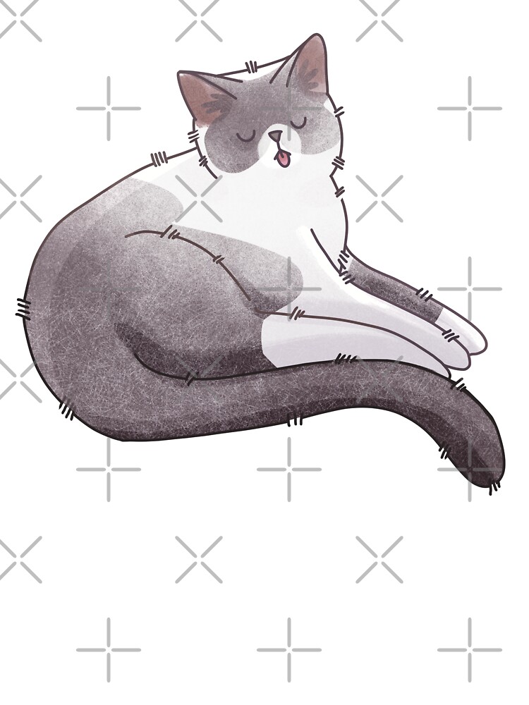 Thumbnail 2 of 2, Kids T-Shirt, Sleepy point cat designed and sold by FelineEmporium.