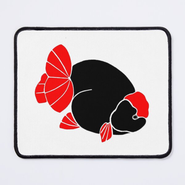Item preview, Ranchu Black Red Cap Rep Tail Goldfish Logo 20 designed and sold by Nosnah.