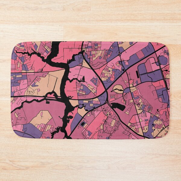 Item preview, Chesapeake Map Pattern in Purple & Pink designed and sold by PatternMaps.