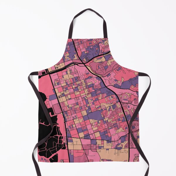 Item preview, Chula Vista Map Pattern in Purple & Pink designed and sold by PatternMaps.