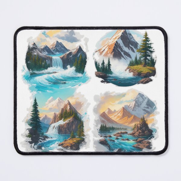 Item preview, A group of picturesque waterfalls for you to look at with delight. designed and sold by Natcharee.