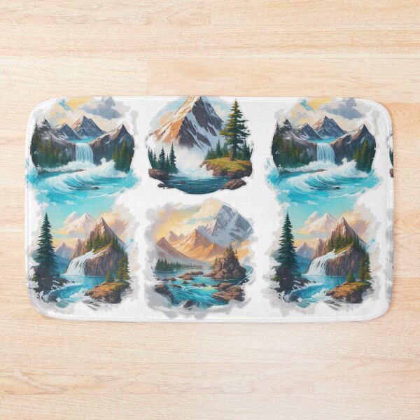 Item preview, A group of picturesque waterfalls for you to look at with delight. designed and sold by Natcharee.