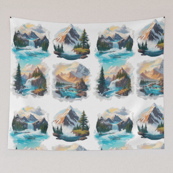 Item preview, A group of picturesque waterfalls for you to look at with delight. designed and sold by Natcharee.