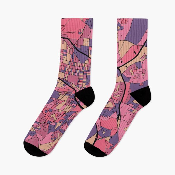 Item preview, Durham Map Pattern in Purple & Pink designed and sold by PatternMaps.