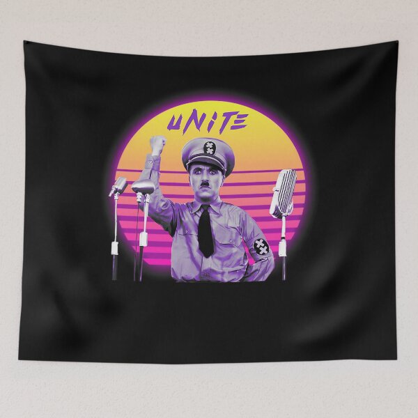Item preview, Let Us All Unite - Charlie Chaplin (transparent edition) designed and sold by ArtClothesExec.