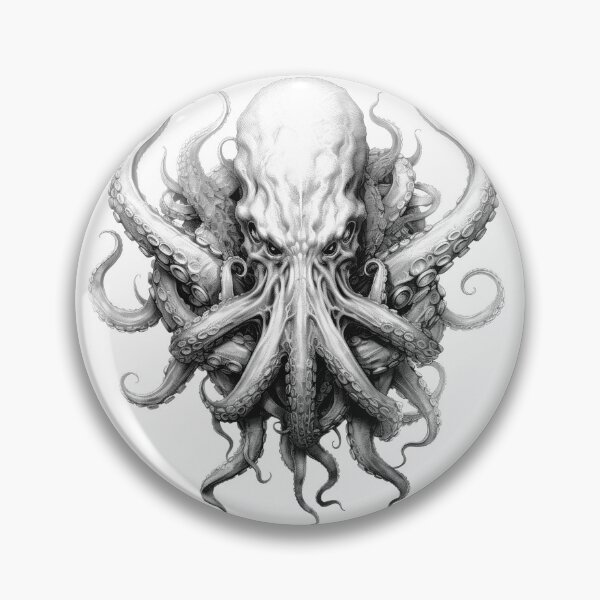 Item preview, Fantasy monster octopus squid giant squid deep sea designed and sold by Tomioka-Art.