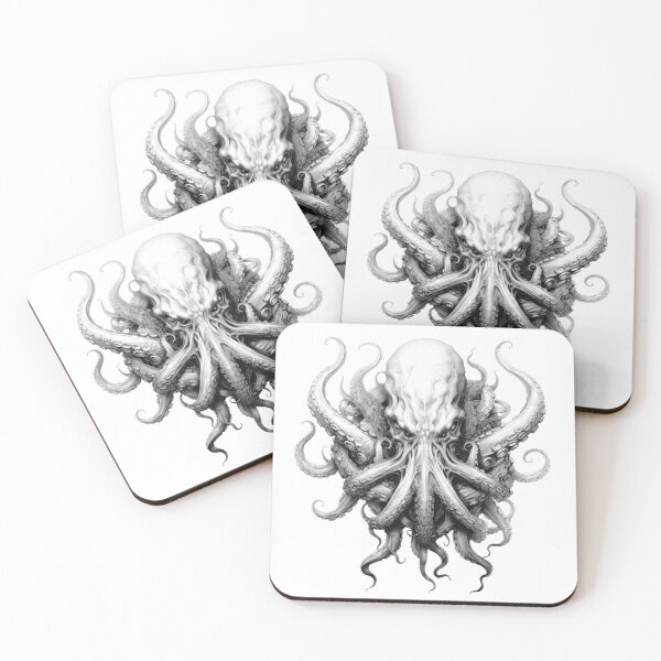 Item preview, Fantasy monster octopus squid giant squid deep sea designed and sold by Tomioka-Art.