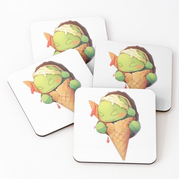 Item preview, Copy of Turtle and Ice Cream Cone Sticker by Zeesdesign on Redbubble designed and sold by ZEESDESIGN.