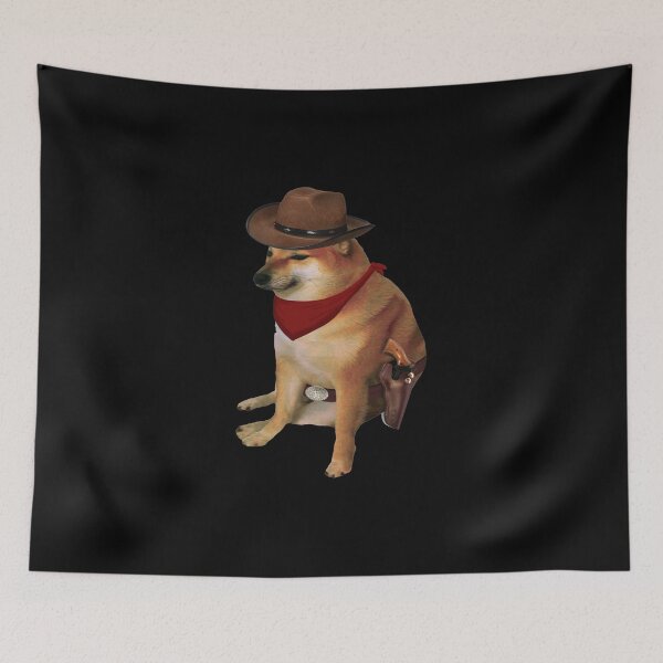 Item preview, Cheems Doge Cowboy designed and sold by masinibobus.