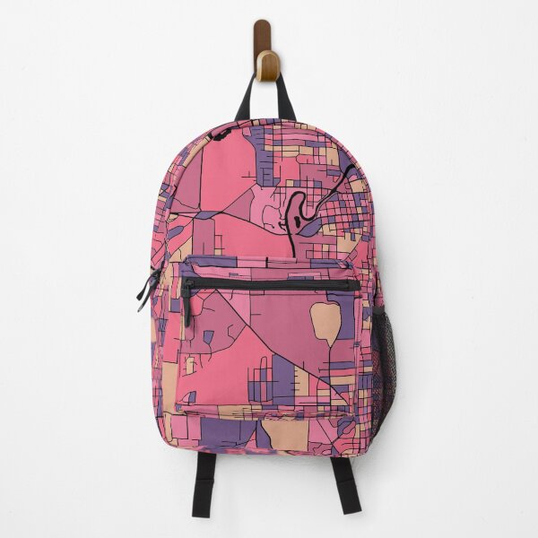 Item preview, Fort Wayne Map Pattern in Purple & Pink designed and sold by PatternMaps.