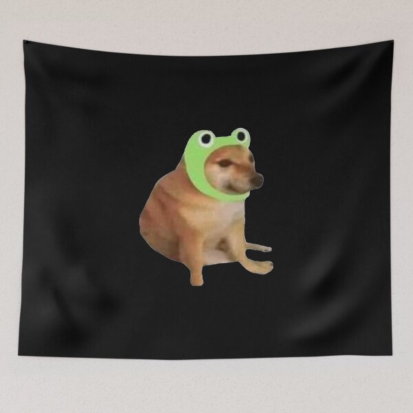 Item preview, Cheems frog hat designed and sold by masinibobus.