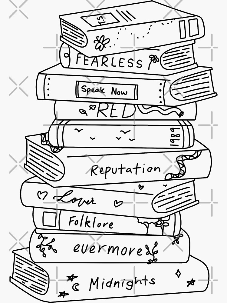 "Eras books" Sticker for Sale by cranberryrose22 Redbubble