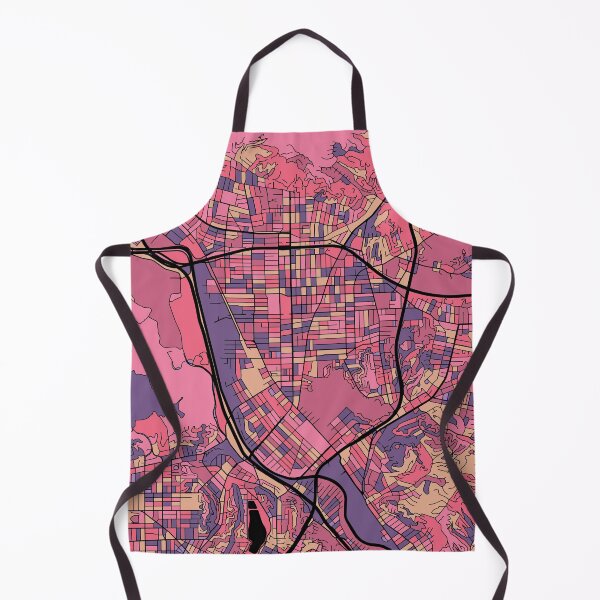 Item preview, Glendale Map Pattern in Purple & Pink designed and sold by PatternMaps.