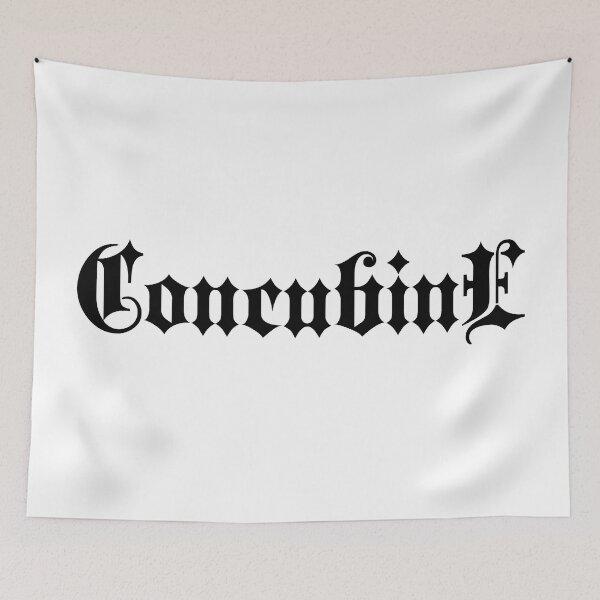 Item preview, Concubine | Stylish Goth Typography designed and sold by ProdbyNiECO.