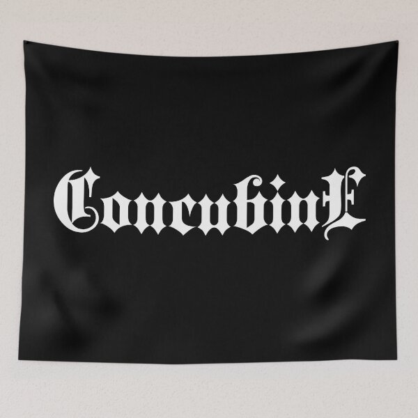 Item preview, Concubine | Stylish Goth Typography designed and sold by ProdbyNiECO.