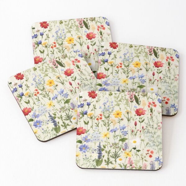 Item preview, Wild flowers from the fields, tiled design designed and sold by alambic-designs.